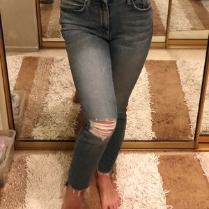 MOTHER the looker ankle step fray